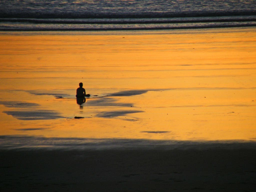 Broome au coucher de soleil sur l'Océan Indien